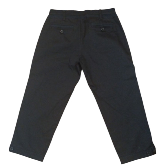 NEW Armani Exchange Black Cropped Trousers Women's Capri Pants Size 6 - Picture 7 of 11